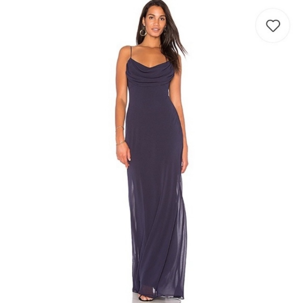 Katie May Eden Dress Navy Chiffon